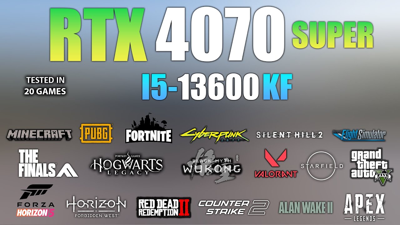 RTX 4070 Super + I5 13600KF : Test in 20 Games In late 2024