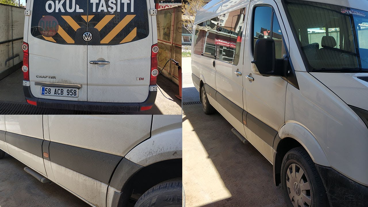 Vw CRAFTER Minibüs YIKAMA. JİLET GİBİ OLDU ! İÇ DIŞ TEMİZLİK. BUS INTERIOR & EXTERIOR CLEANING !!!!!