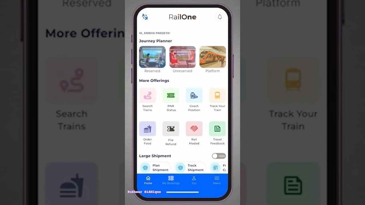 RailOne App kaise use kare 🤔#traintickets #indianrailways #shorts #railone #railoneapp #2026