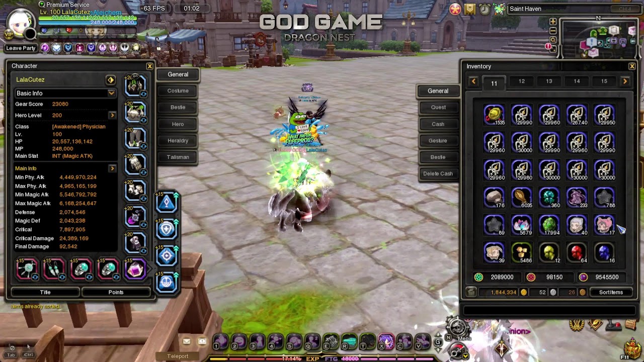 BONE & TDN HC | Silver Hunter POV | God Game Dragon Nest