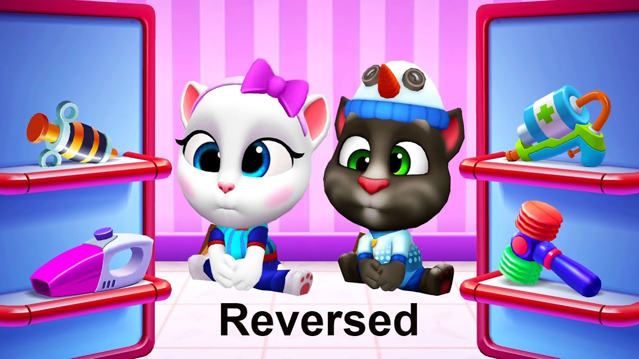 My Talking Tom Friends - Funny Cartoon Gameplay (Android, iOS) (Reversed)