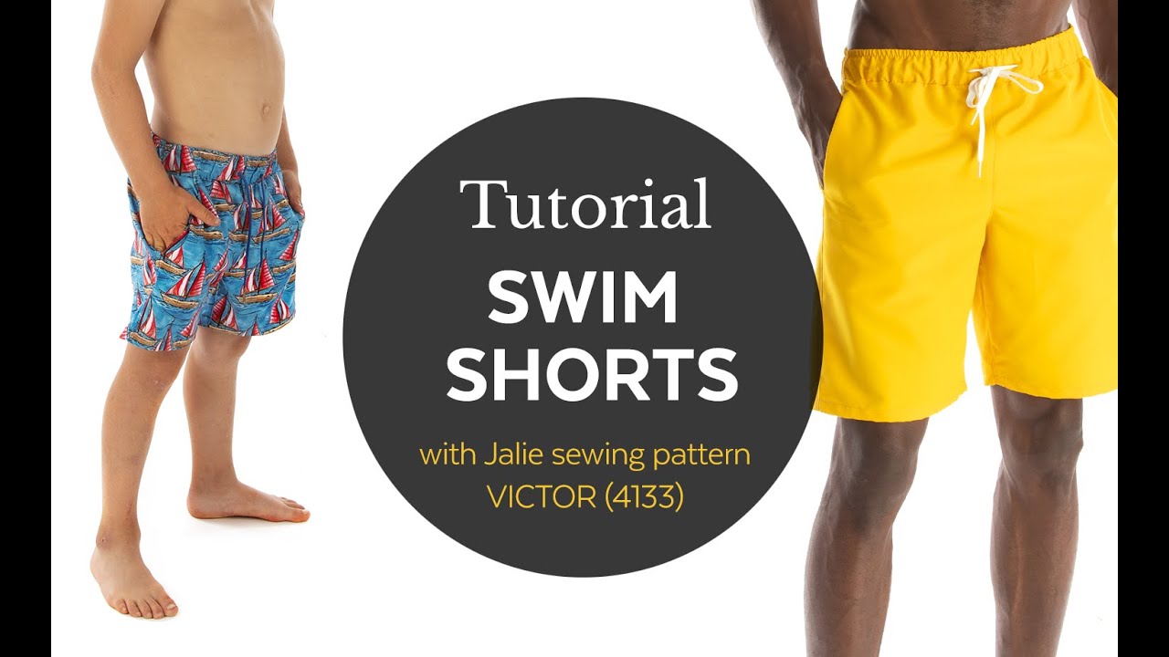 How to sew swim shorts (Jalie Patterns Victor 4133)