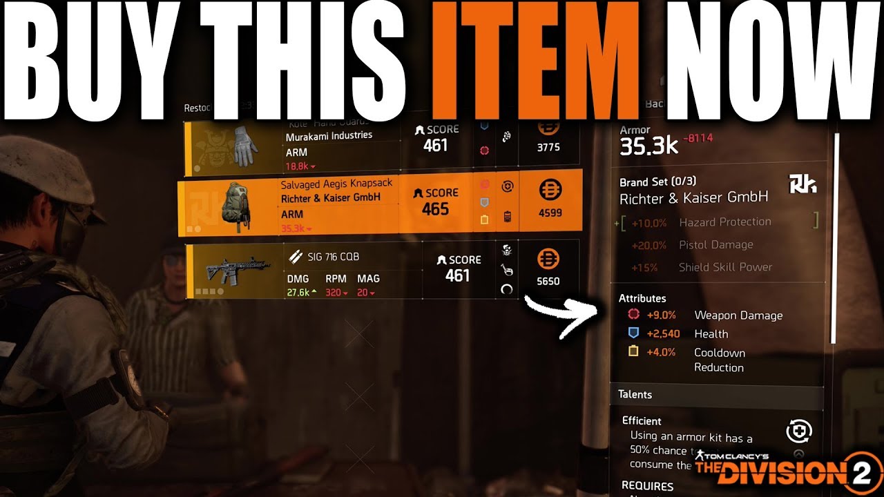 BUY THIS ITEM NOW IN THE DIVISION 2 | BEST BUY FROM WEEKLY RESET