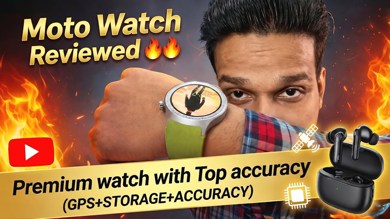 Tested & Reviewed | Moto Watch ⚡ Top features | Under 5k Watch powered by Polar | Moto Watch Review