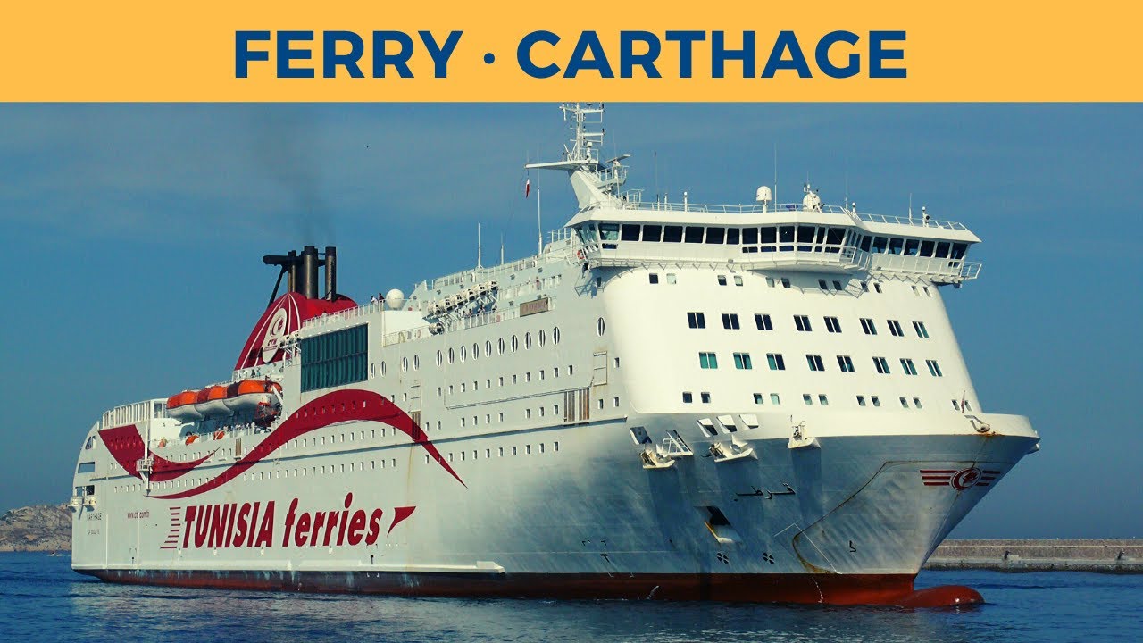Arrival of ferry CARTHAGE in Marseille (Tunisia Ferries)