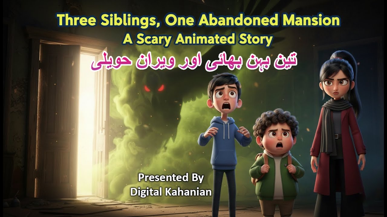 Three Siblings, One Abandoned Mansion | A Scary Animated Story | Digital Kahanian