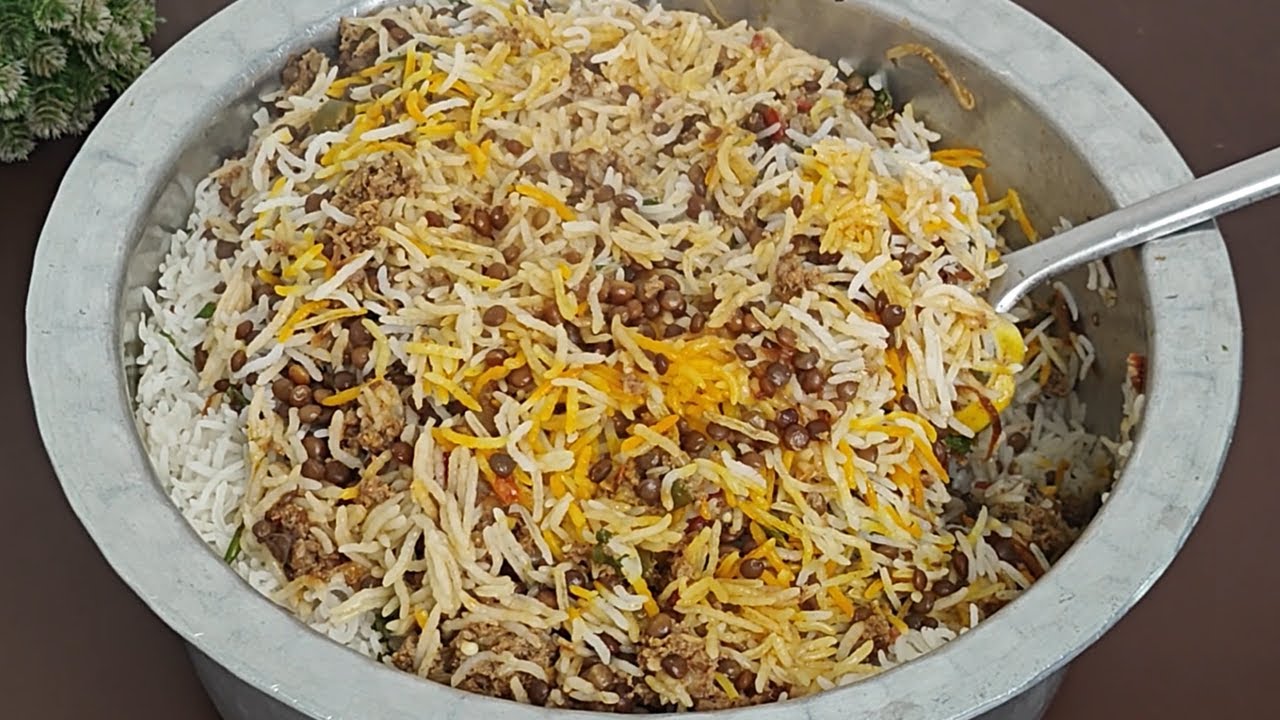 Masoor Keema Pulao | Khada Masoor Keema Pulao Recipe | Masoor Pulao