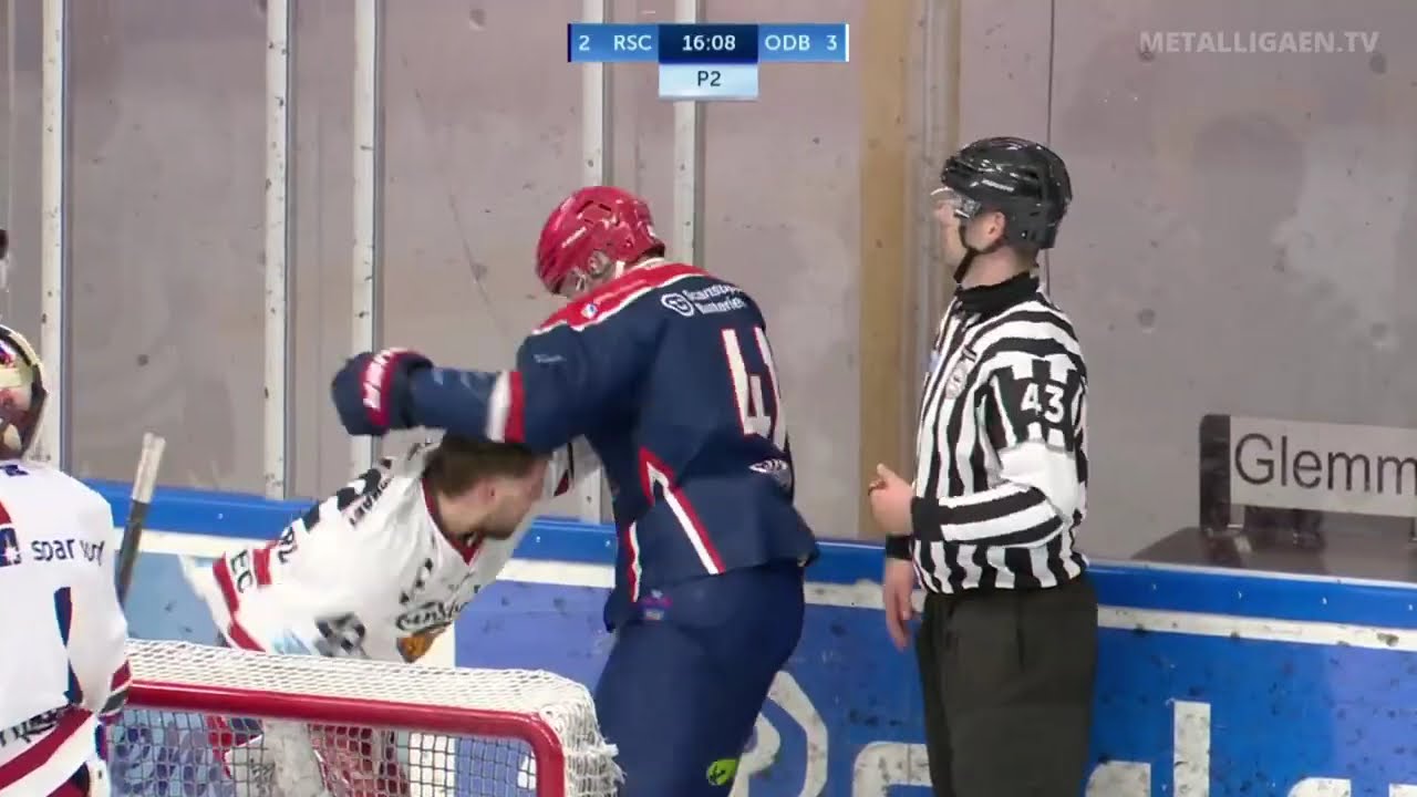 Slagsmål mellem Cubars og Baastrup i semifinale 4, Rungsted Seier Capital mod Odense Bulldogs