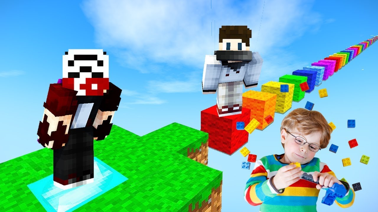 14 YAŞINDAKİ ÇOCUĞUN HAZIRLADIĞI BÜYÜK PARKUR HARİTASI - Minecraft