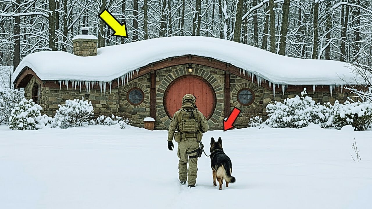 Un marine estadounidense y su perro K9, expulsados ​​por sus suegros, encontraron una cabaña hobbit