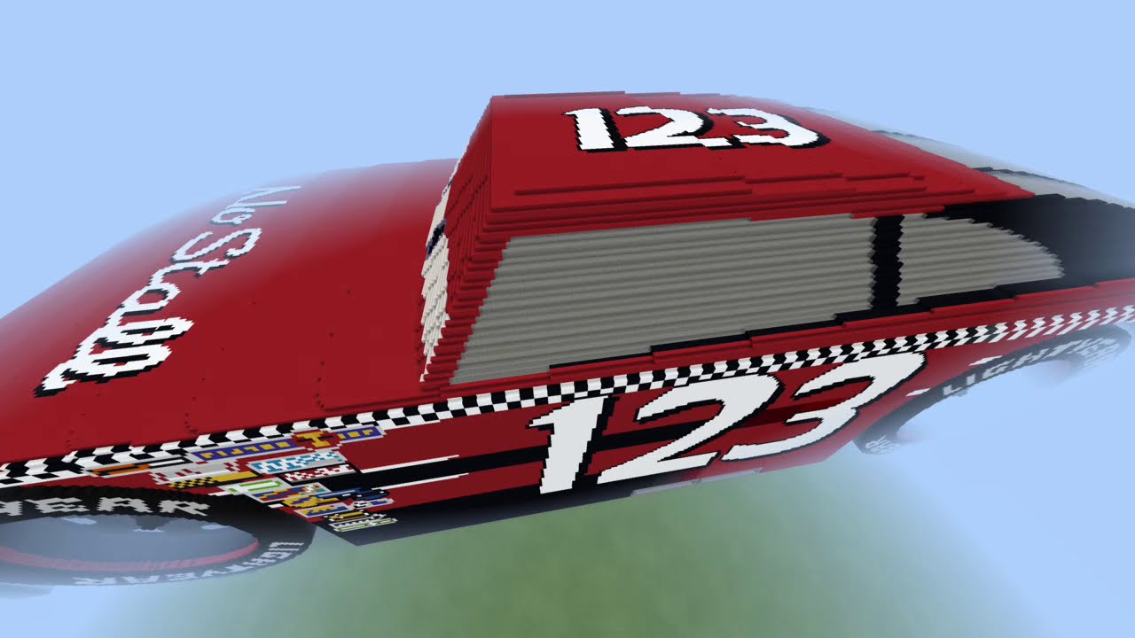Minecraft Disney Pixar Cars Mega Build - Todd Marcus (No Stall #123) Cars 1 Version