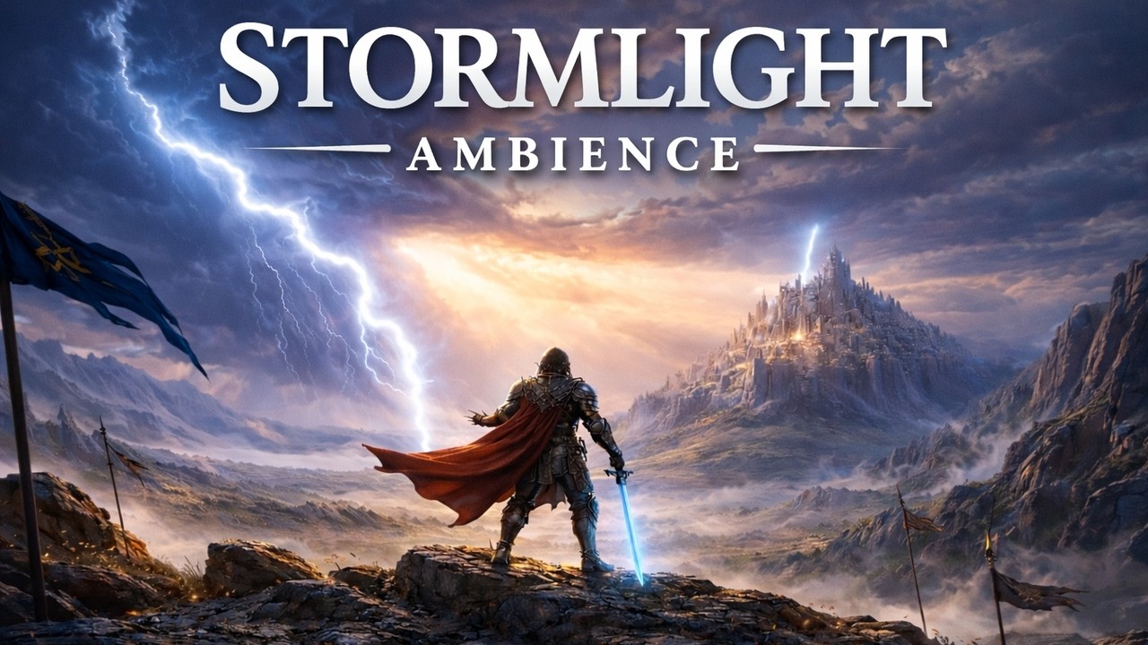 Highstorm Over Roshar 🌩️ Inspired by The Way of Kings | Stormlight Archive Fantasy Ambience