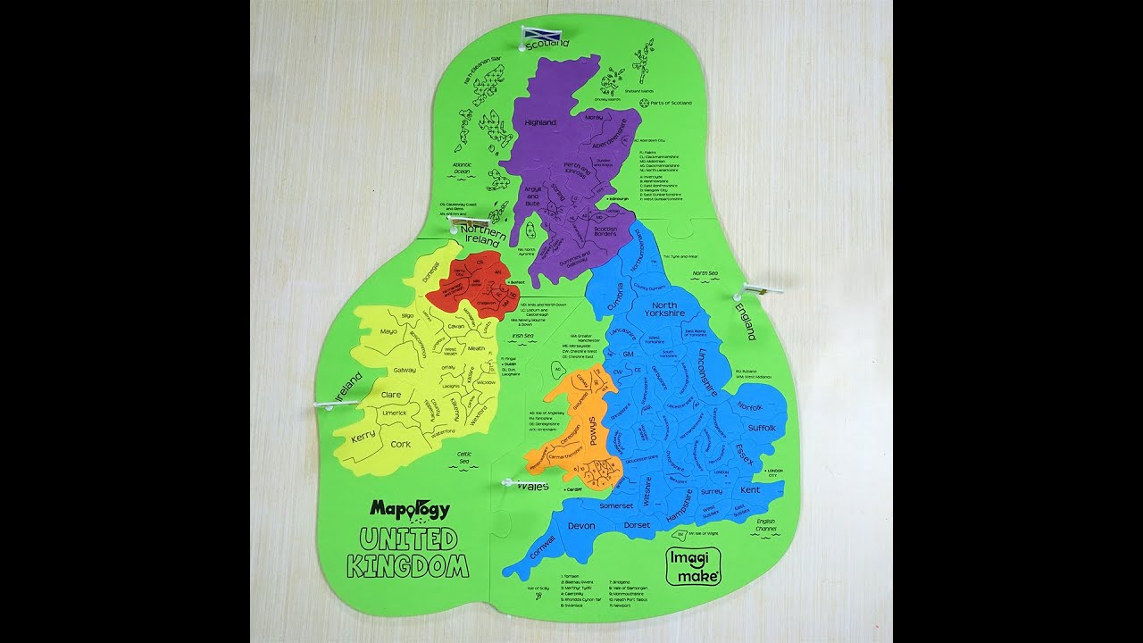 Mapology | United Kingdom | Map | Puzzle | #educationaltoy | #playandlearn