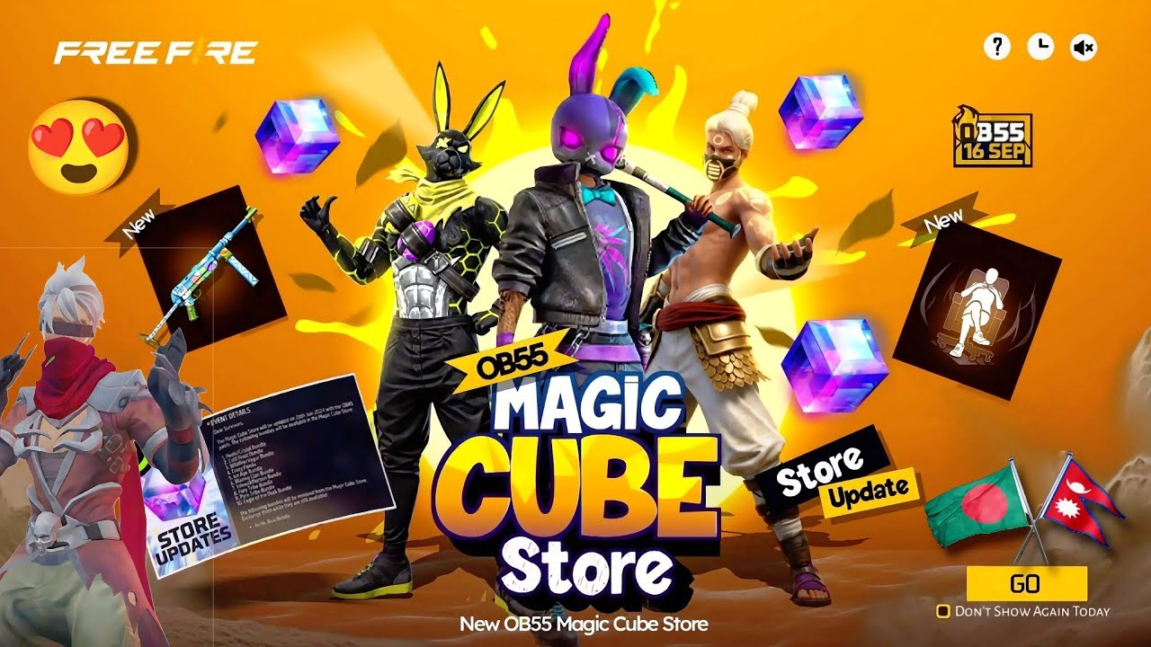 +10 New bundle add in magic cube store || OB55 Update New Magic Cube Store Update 