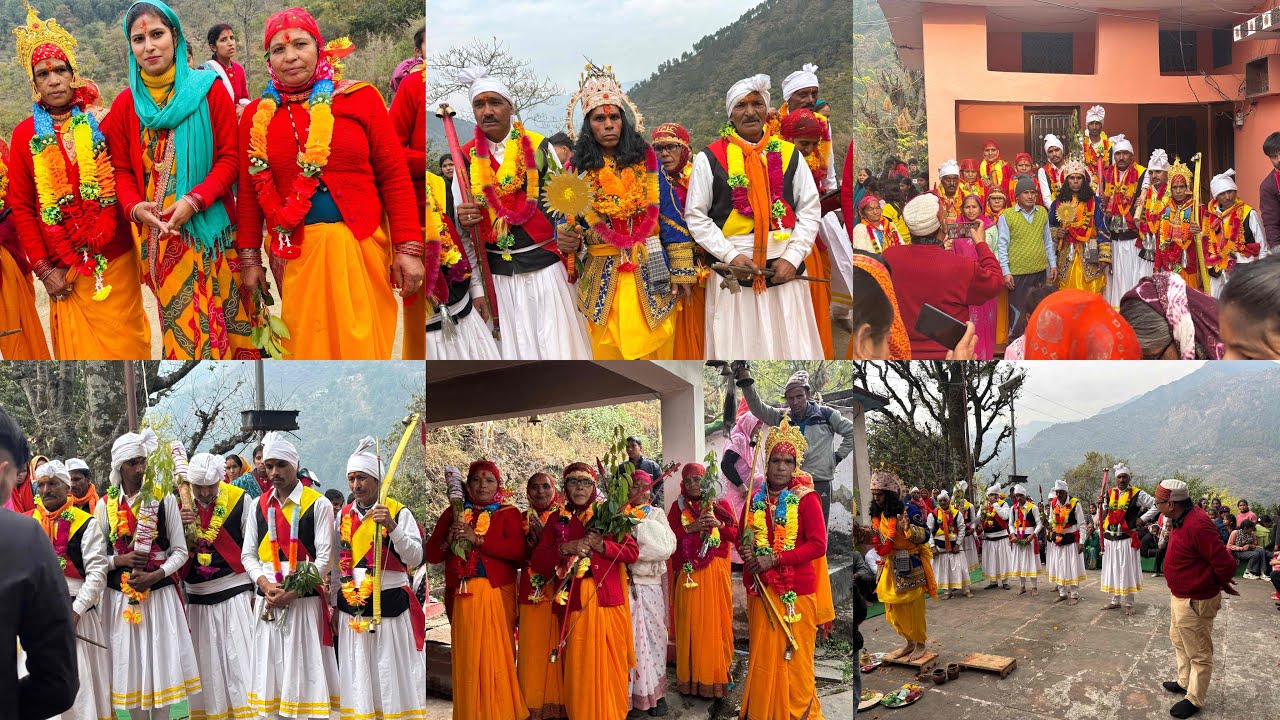 आज गये मुंगरा लेने के लिए कण्डवाल गाँव 🙏🏻 खगेली तथा ललोटी गाँव में भी गये खगेली मंदिर में आयी देवी 