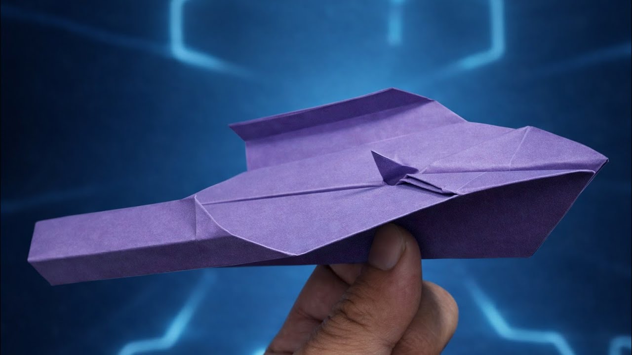 Como fazer um avião de papel em Origami  que voa longa distância - Designer: Felipe Marques Barbosa 