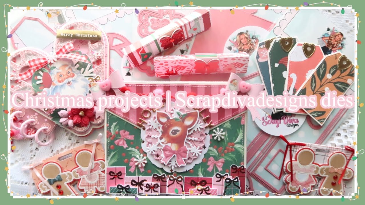 ❤️ Рождественские проекты | @ScrapDiva29 | Мини-альбом, теги и многое другое ❤️