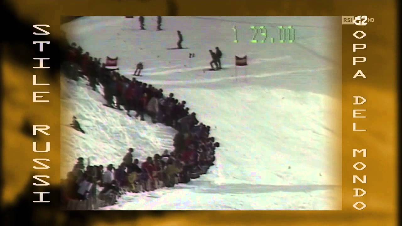 Ski alpino WC 1977 Morzine, Downhill Bernard Russi