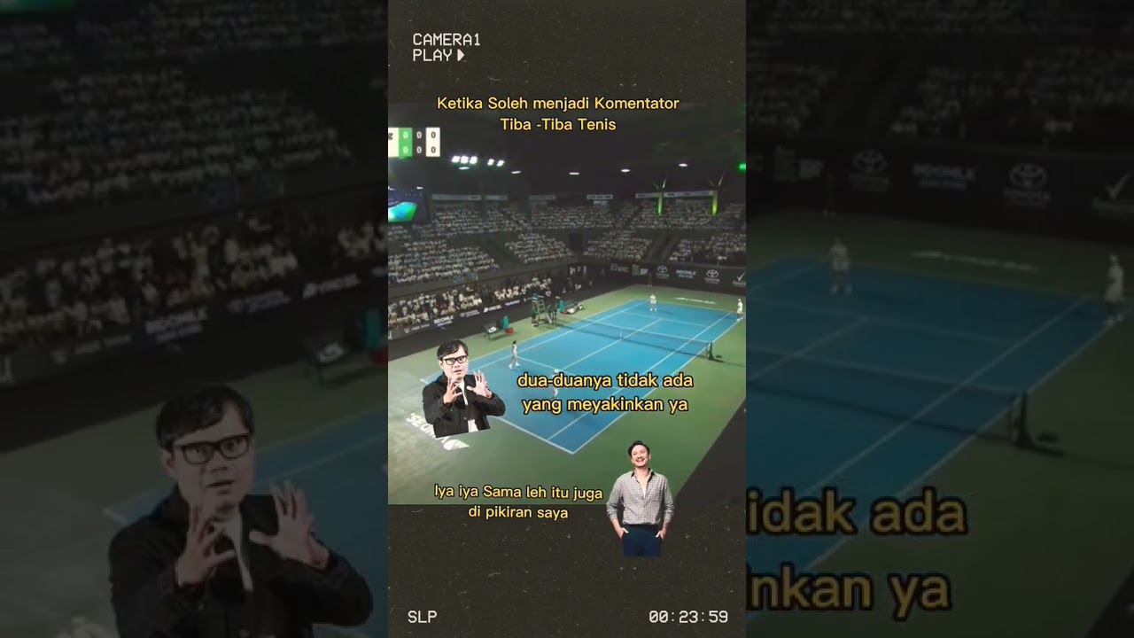 Soleh Solihun si mulut racun di Tiba-tiba Tenis Vindes Sports.
