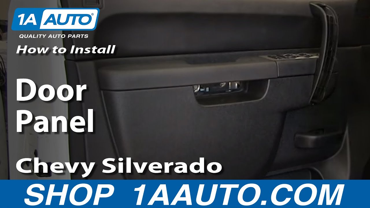 Как снять переднюю дверную панель грузовика Chevy Silverado 1500 07-13