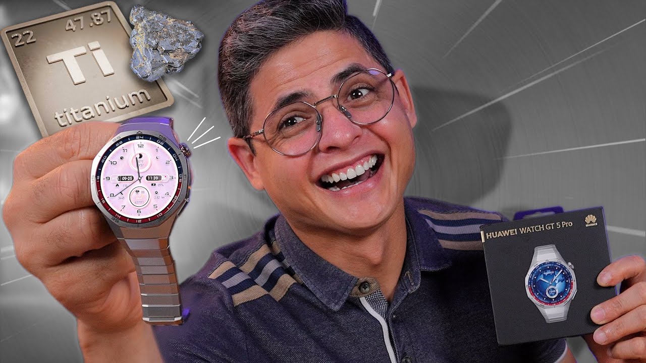 MEU NOVO SMARTWATCH DE TITÂNIO! Huawei WATCH GT 5 PRO TITANIUM - Unboxing e Impressões