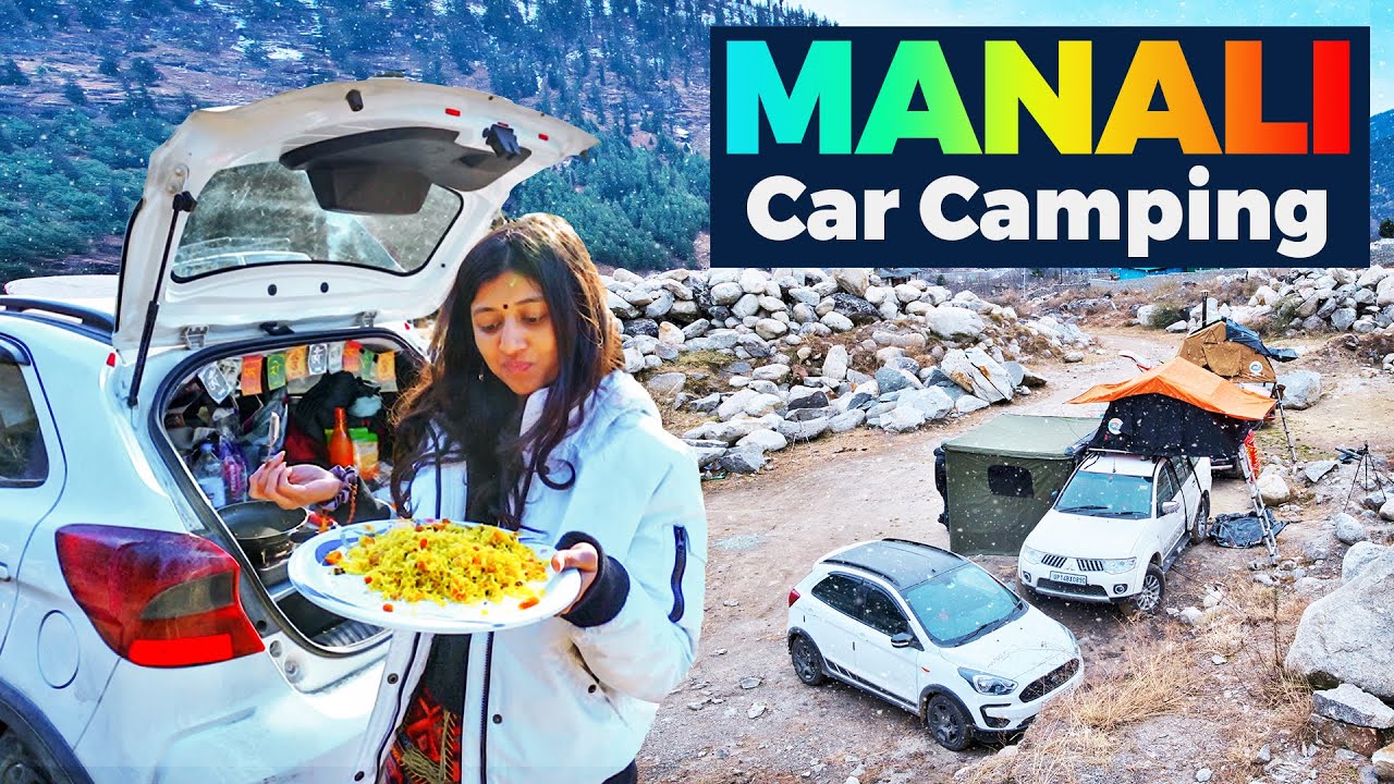 Gujarati GIRL Made Poha for Me in Car Camping #manali