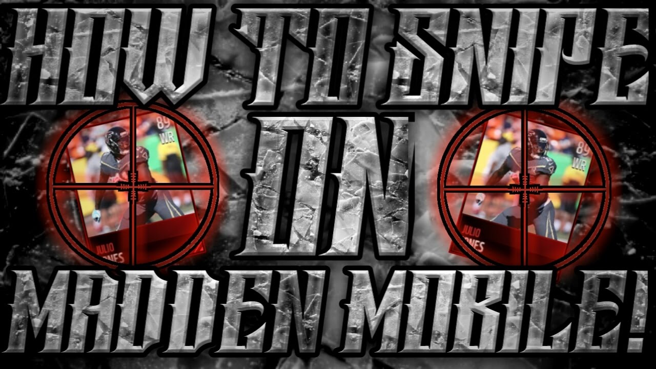 HOW TO SNIPE ON MADDEN MOBILE!!! TIPS AND MORE!