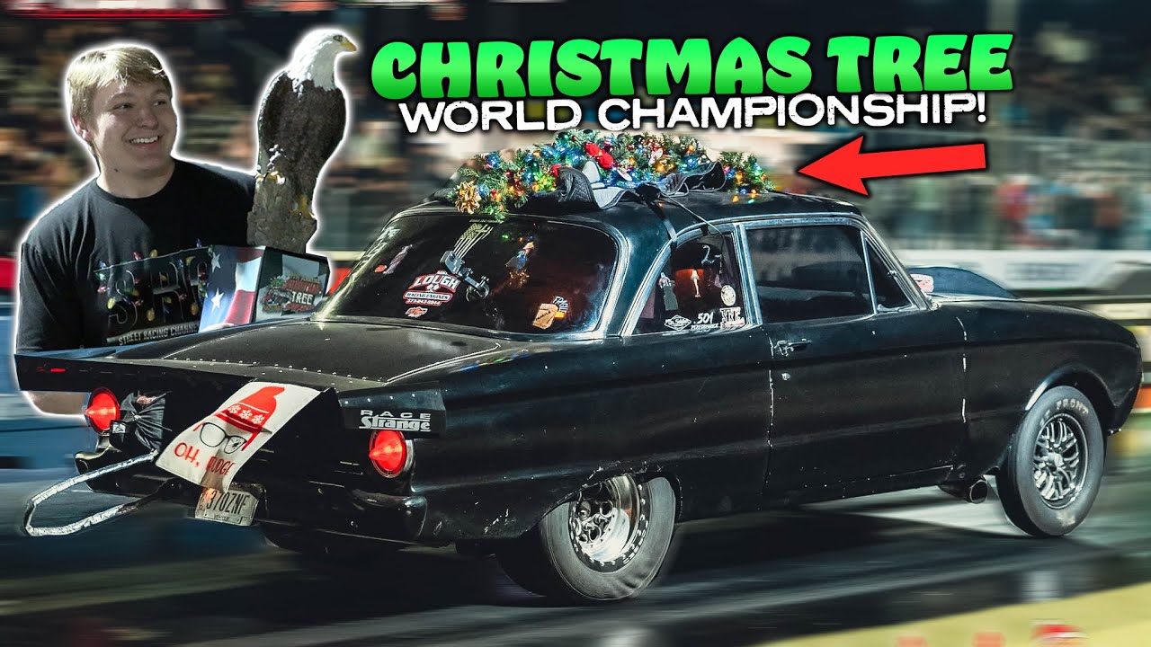 Racing for $10,000 with a Christmas Tree on the ROOF!