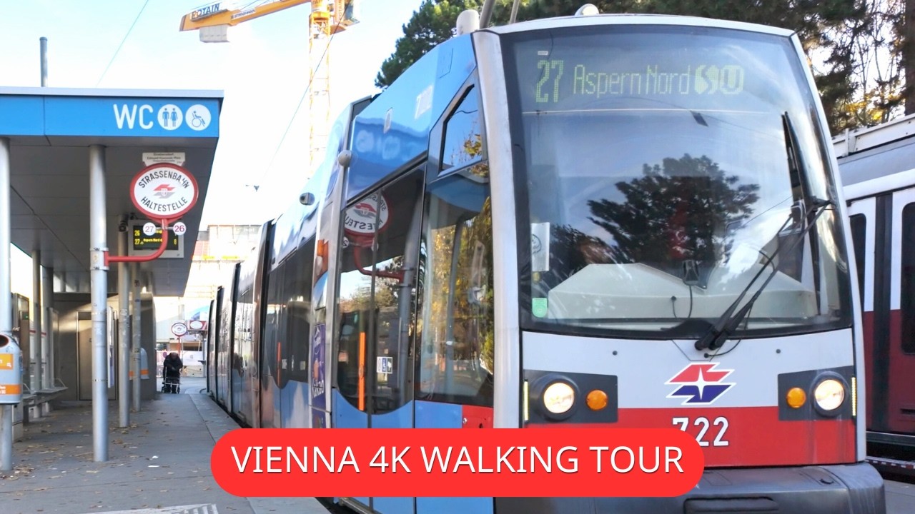🚋 Vienna by Tram 27 | From Strebersdorf to Aspern Nord 4K Virtual Drive 🇦🇹