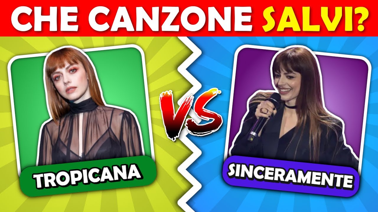 Scegli una Canzone, Scarta l'altra dello STESSO CANTANTE | Quiz Musica