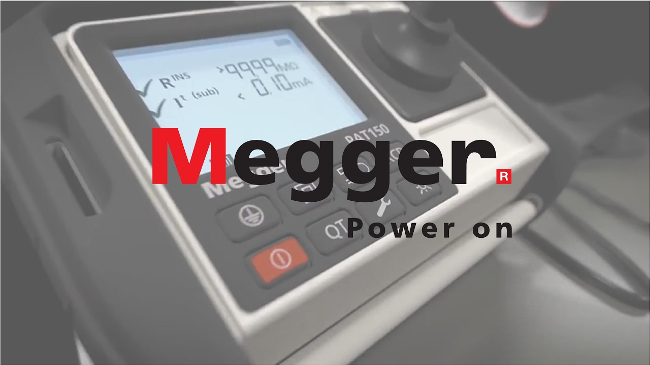 PAT150 hand-held portable appliance tester animation