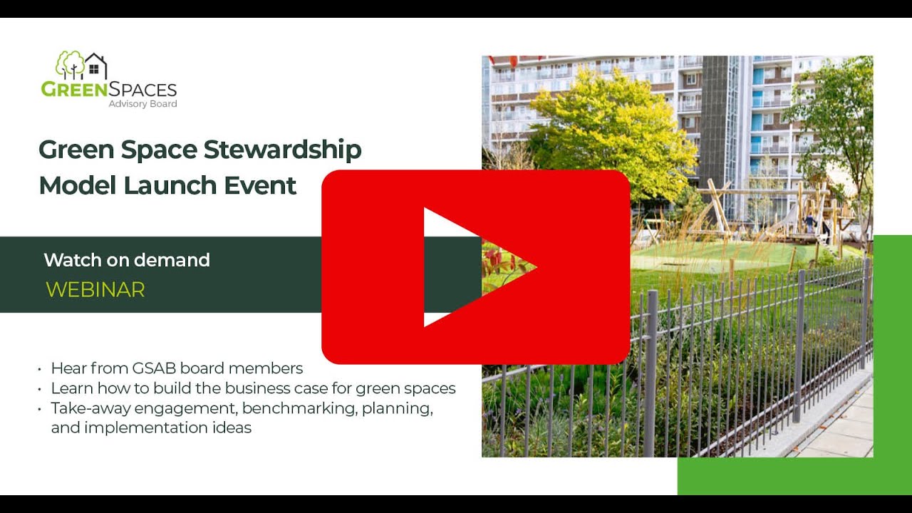 Green Space Stewardship Model Launch Webinar