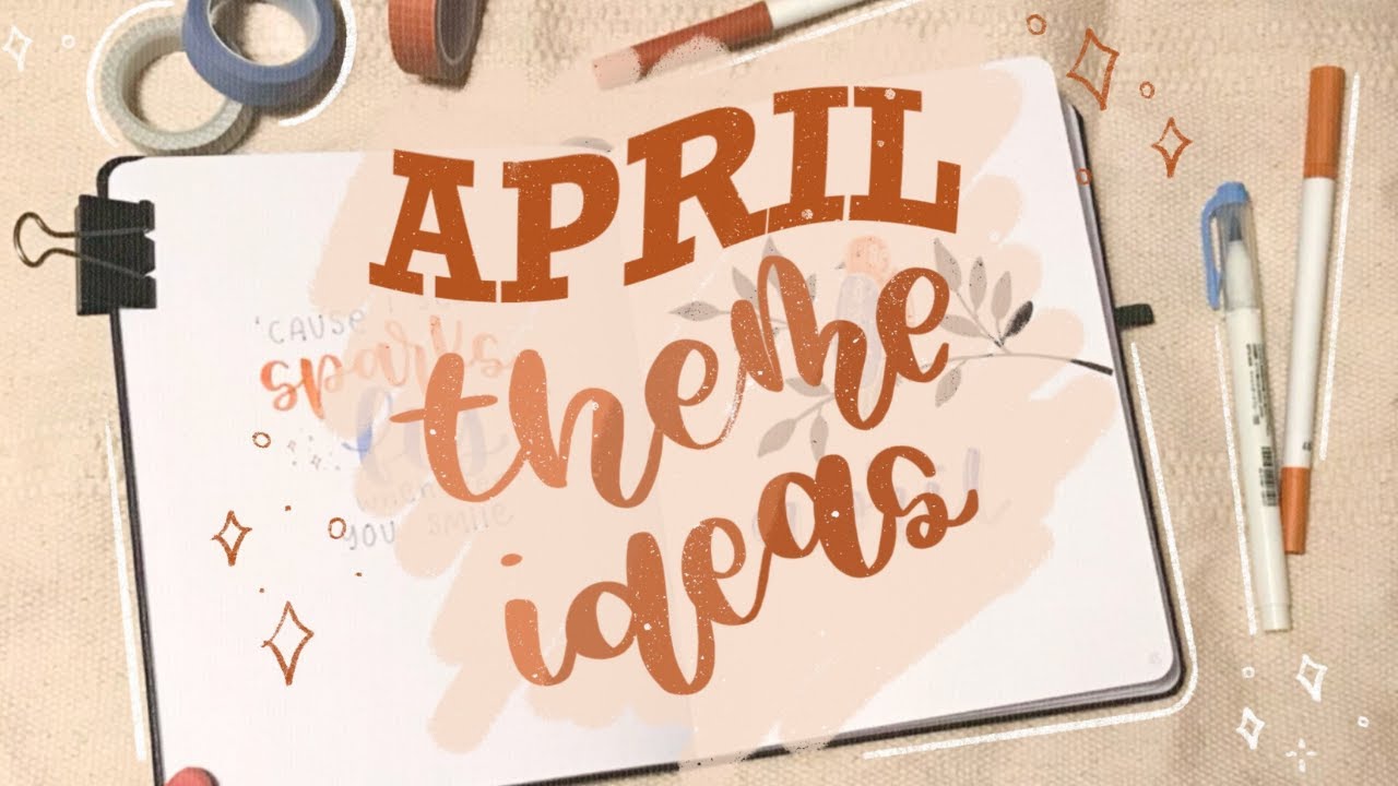 APRIL BULLET JOURNAL THEMES | 5 BUJO Theme Ideas For April | April Plan With Me |Journal Inspiration