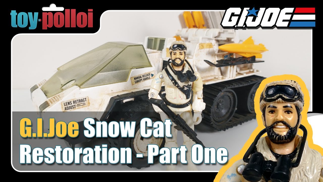 Vintage G.I.Joe Snow Cat and Frostbite restoration part 1 - Toy Polloi
