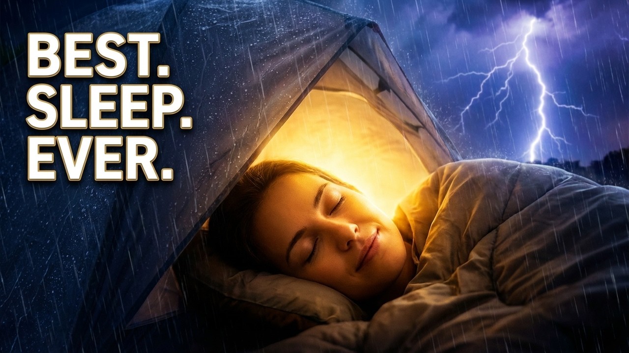 🔴 LIVE Cozy Rain in Tent for Deep Sleep | Relaxing Sleep Sounds (No Thunder)
