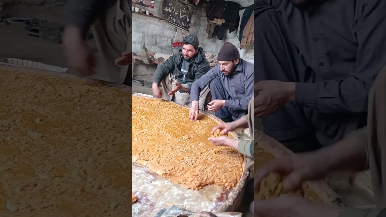 The Process of Gurh Making #brownsugar #food #4kviral #villagelife #villagevlog #sugarcane
