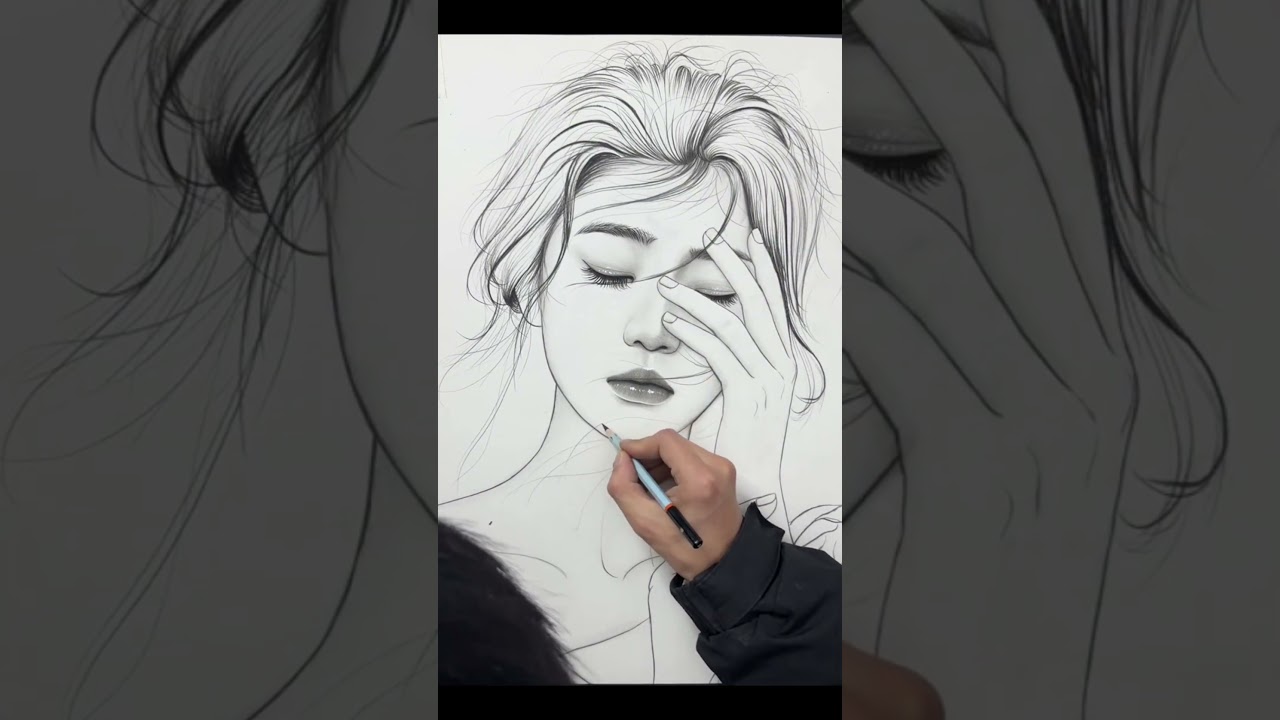 Capturing Beauty #art #drawing #drawingpencil #charcoaldrawing #girldrawing