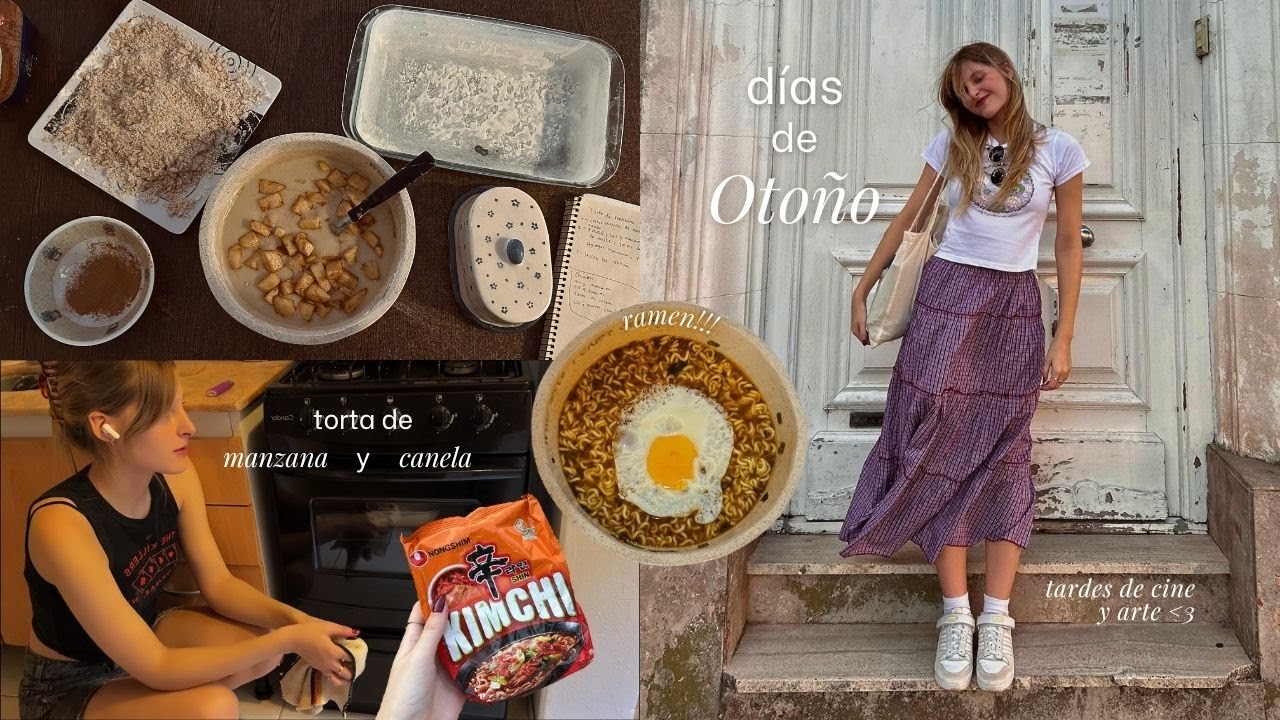 Días lentos de otoño: torta casera, ramen, arte y cine ‧₊˚ ⋅ 🥢🍜‧₊˚ ⋅