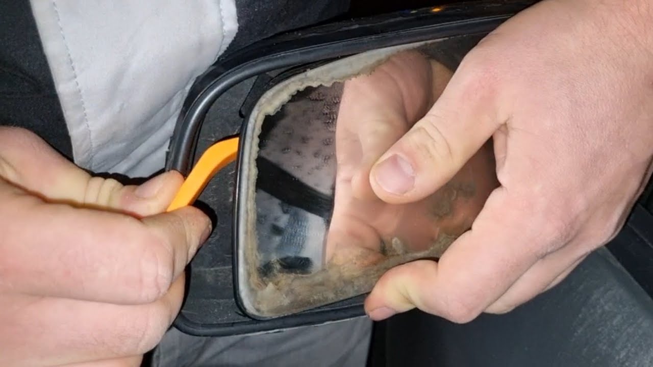 How to replace rear view Mirror Glass Only. Opel Vauxhall Astra Mk4 G