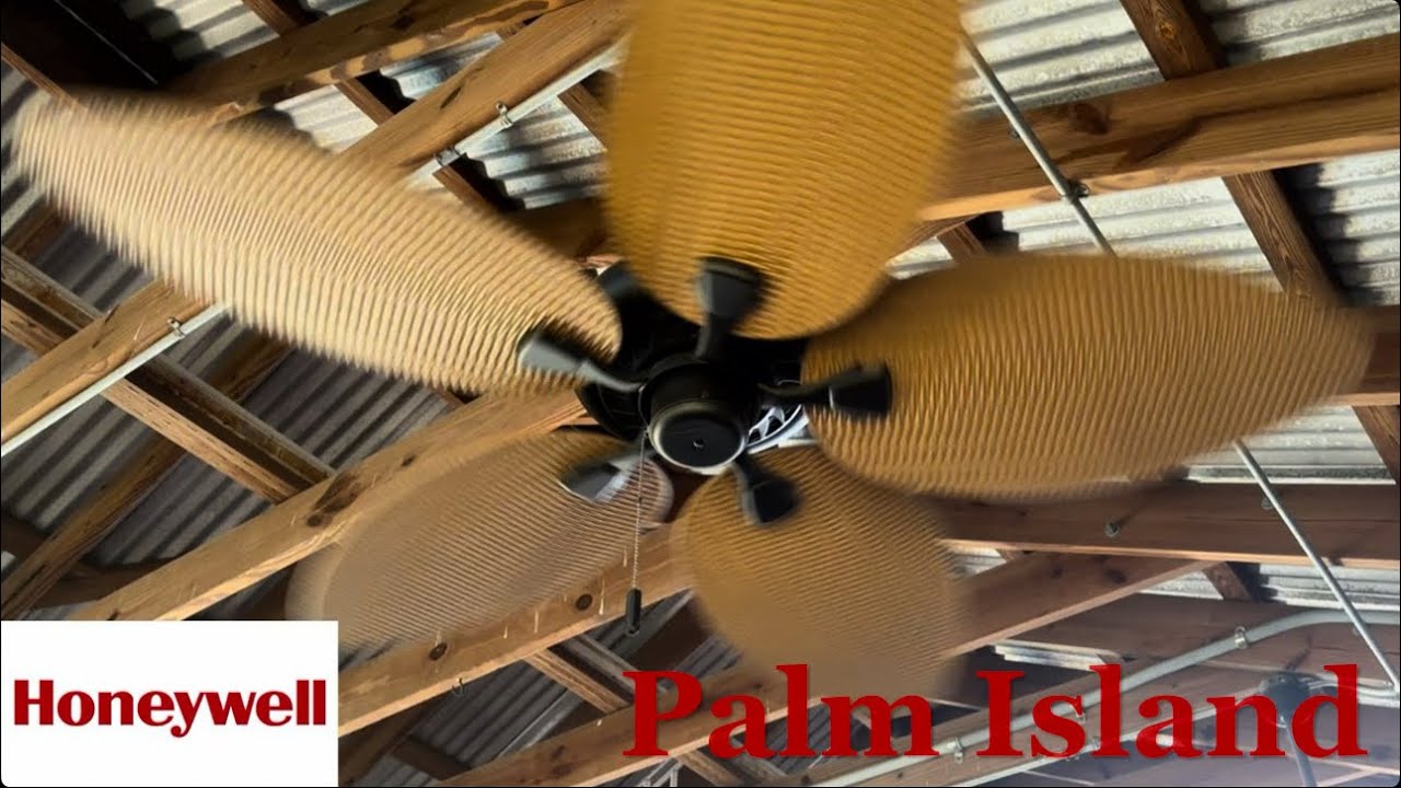 52&rdquo; Honeywell Palm Island ceiling fan