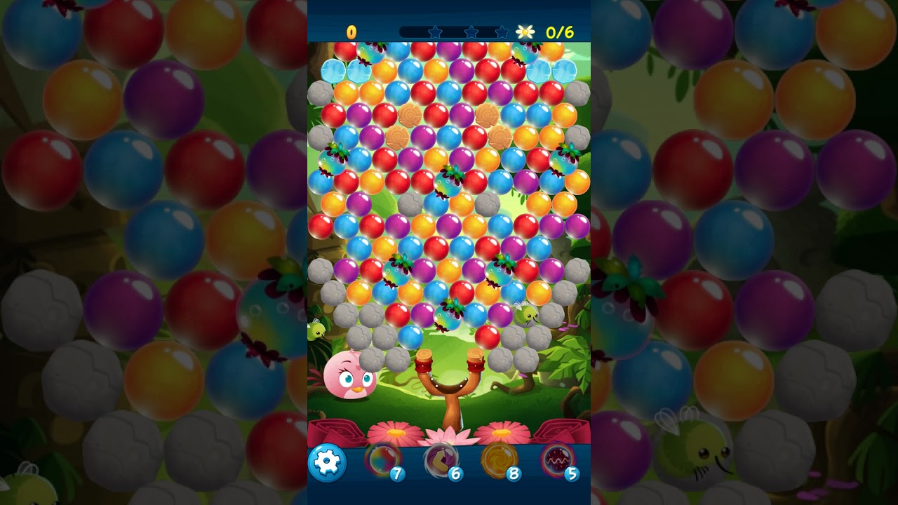 Angry Birds POP Bubble Shooter - Level 76. Gameplay Android walkthrough