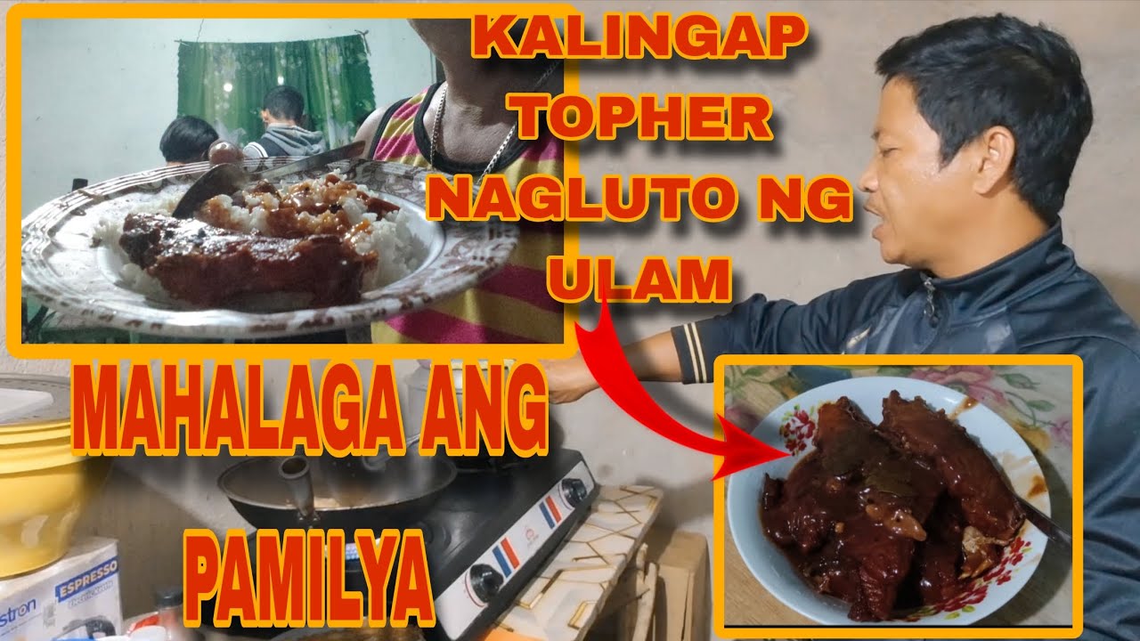 KALINGAP TOPHER IPINAGLUTO ANG PAMILYA NG MASARAP NA ULAM || @valsantosmatubang541 