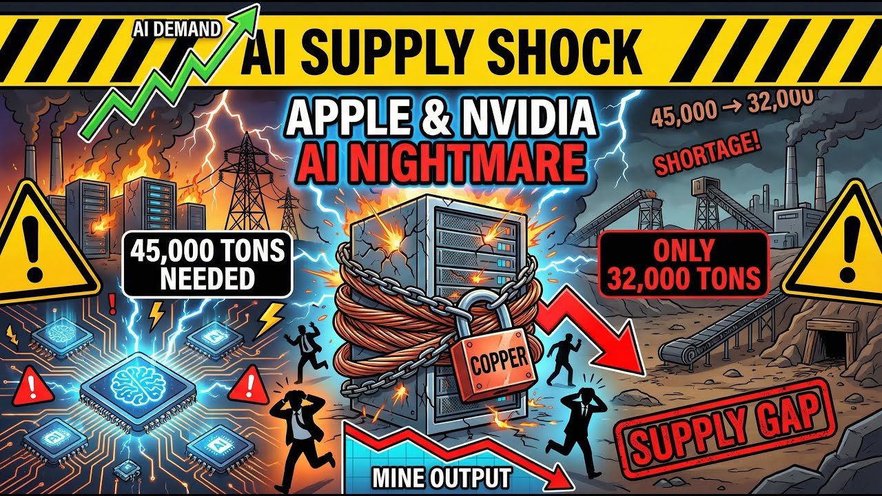 Кошмар Apple и NVIDIA в мире ИИ | Центрам обработки данных требуется 45 000 тонн меди (шахты прои...