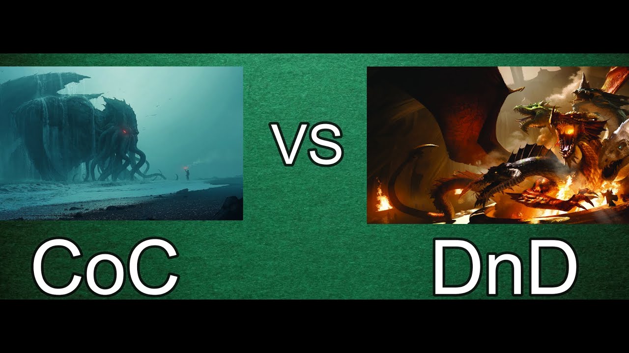 CoC Vs DnD: ¿Qué juego de rol es mejor? Libros Base (Core books)
