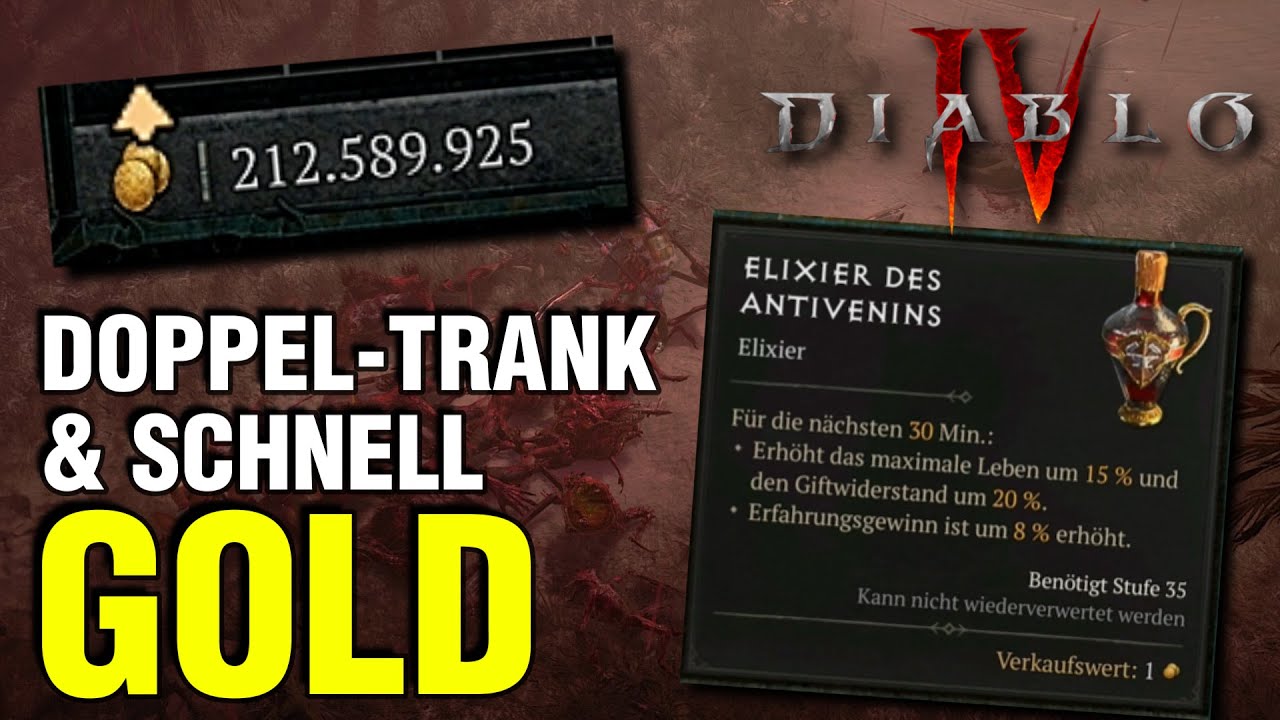 TRANKTRICK & GOLD TIPPS DIABLO IV