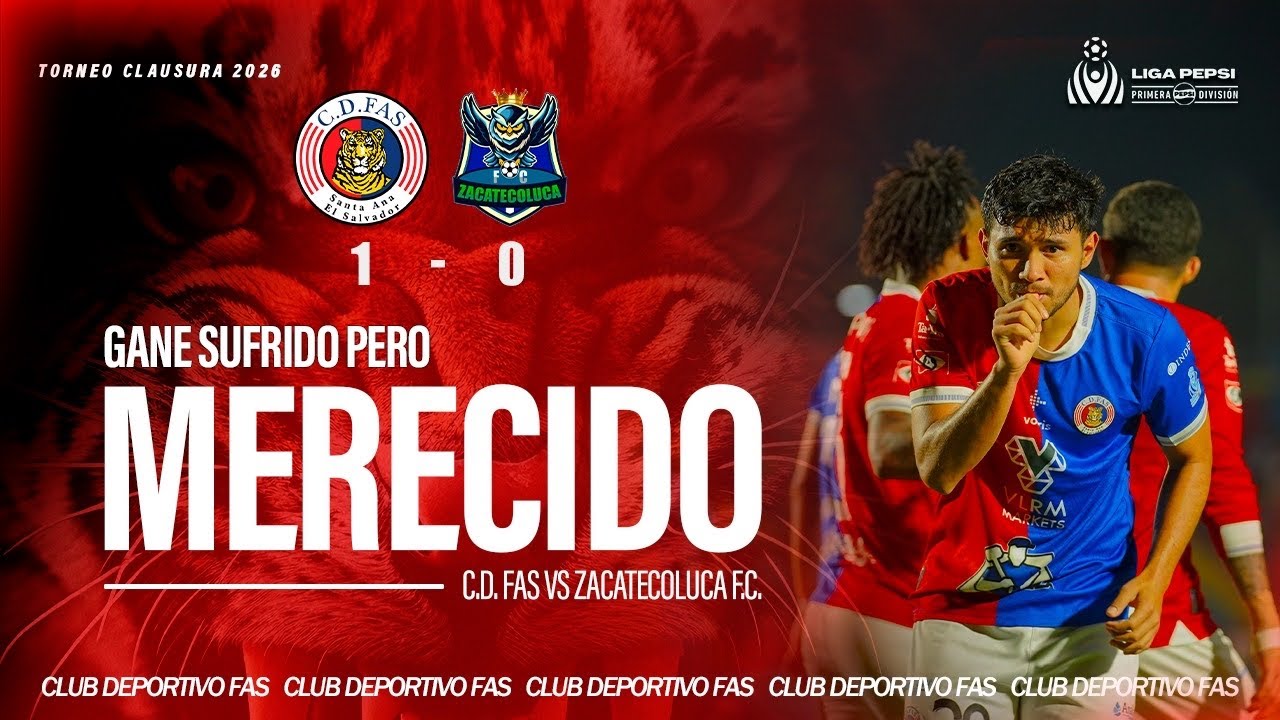 ¡Gane sufrido pero MERECIDO! | FAS 1-0 Zacatecoluca | Jornada 6 - Clausura 2026