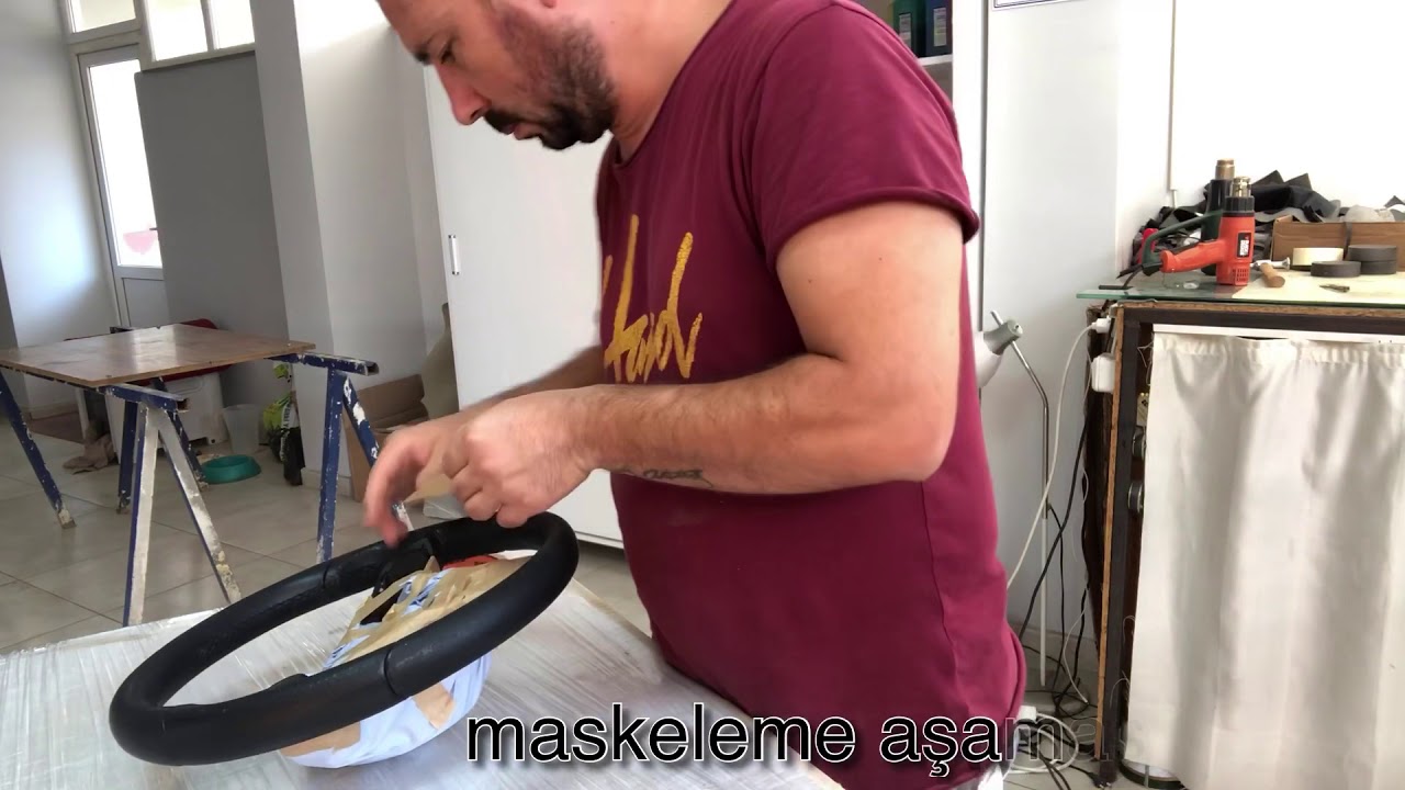 Deri direksiyon boyama