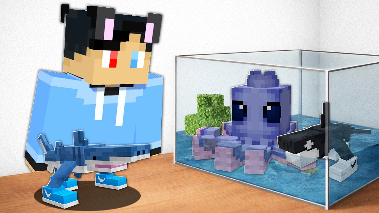 I Built An AQUARIUM of SEA BRAINROTS in Minecraft