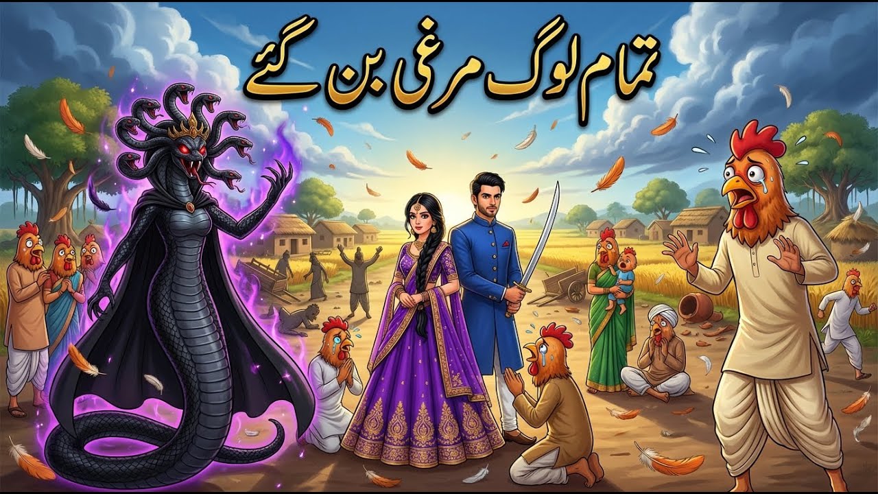 🐍 Jadugarnee Ne Poore Gaon Ko Murgi Bana Diya 🐔 | Sabzabad Ki Kahani | AI Animated Story