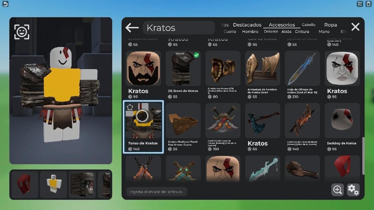 Como hacer el avatar de Kratos